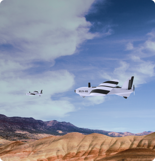 Image of Delta 400 drone endurance.