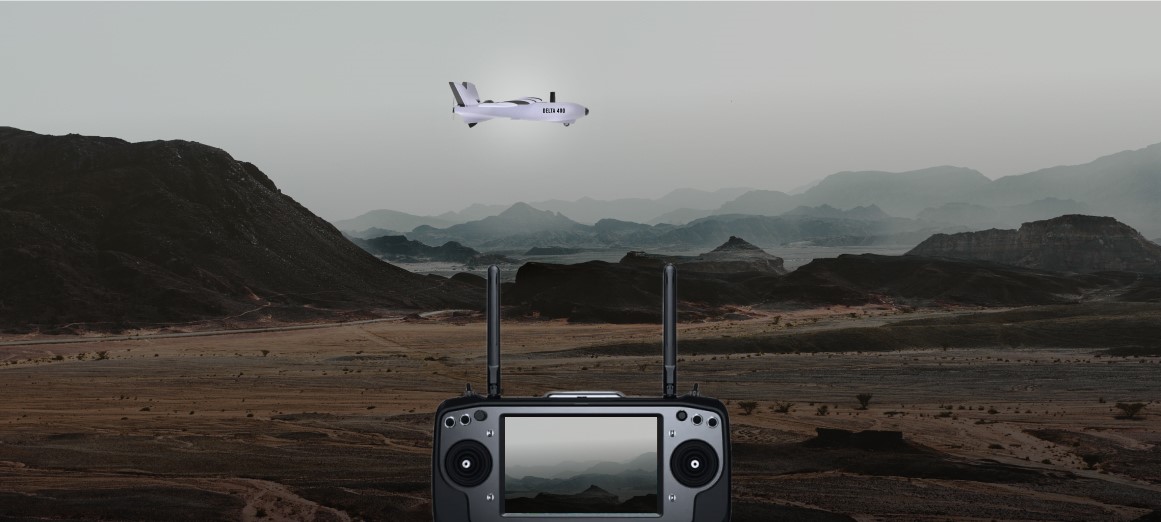 image ofDelta 400 drone flying.