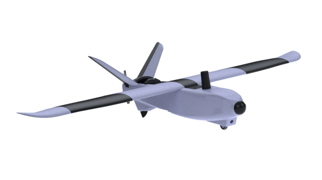 Side view of Delta 400 drone.