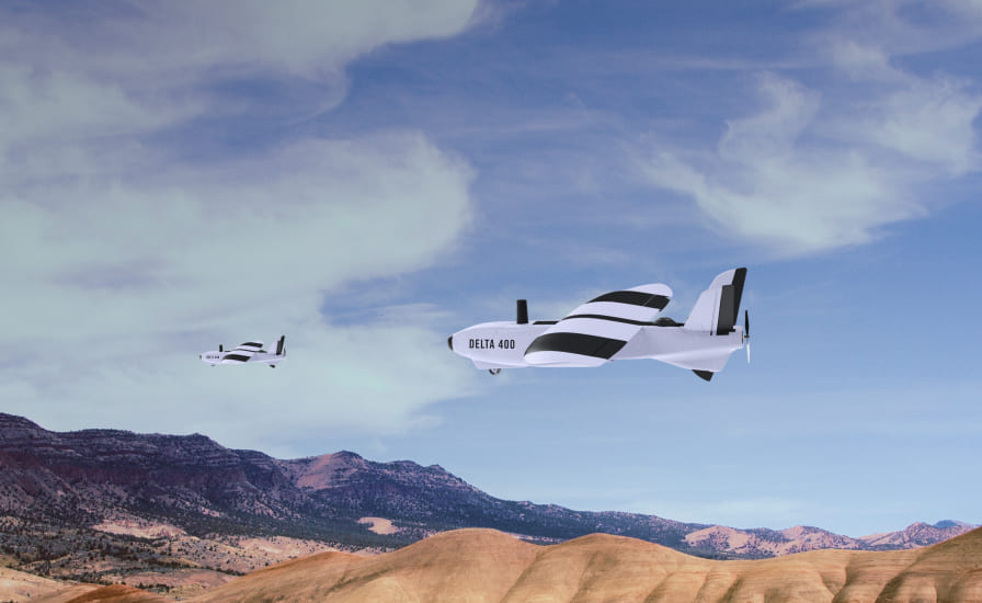 Image of Delta 400 drone endurance.