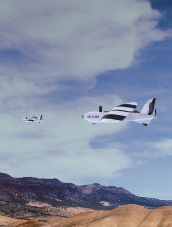 Image of Delta 400 drone endurance.