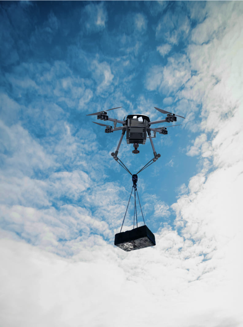 Image of Jaga drone weight carrying capacity.