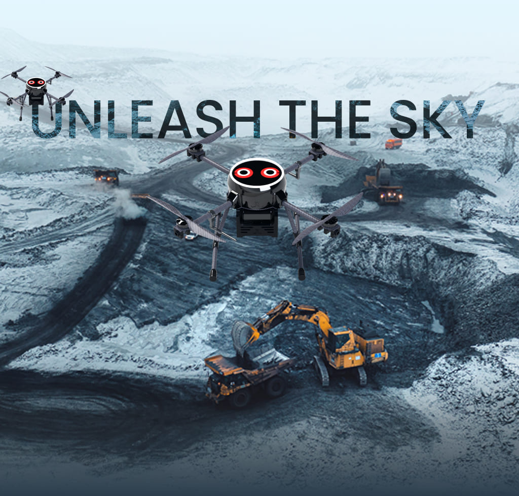 image of jaga drone spraying chemicals.