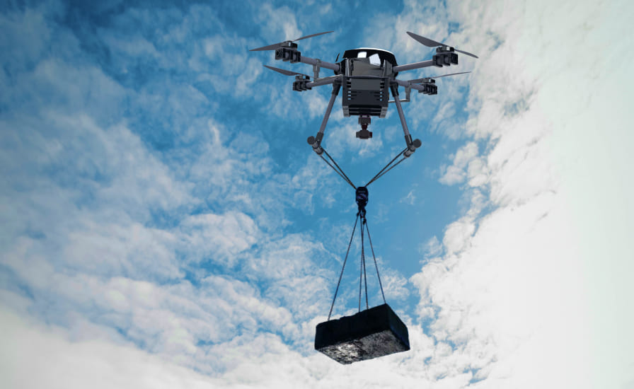 Image of Jaga drone weight carrying capacity.