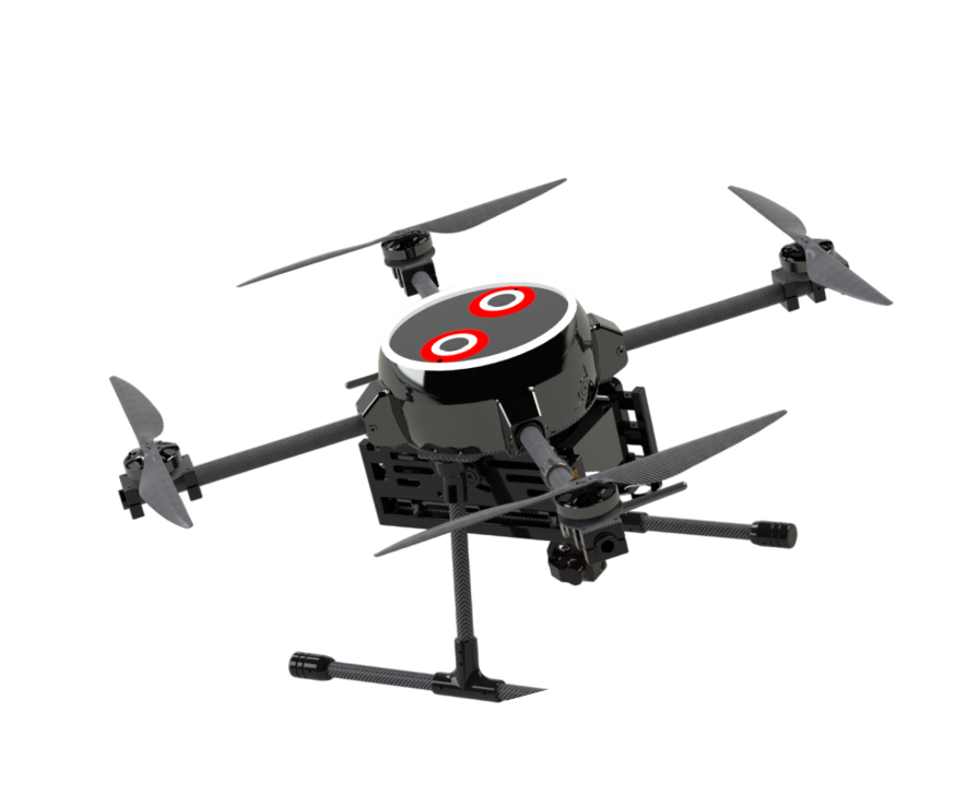 Front view of Kisaan drone.