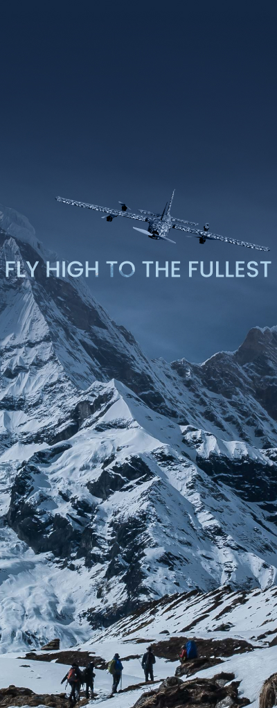image of skyhawk flying high.